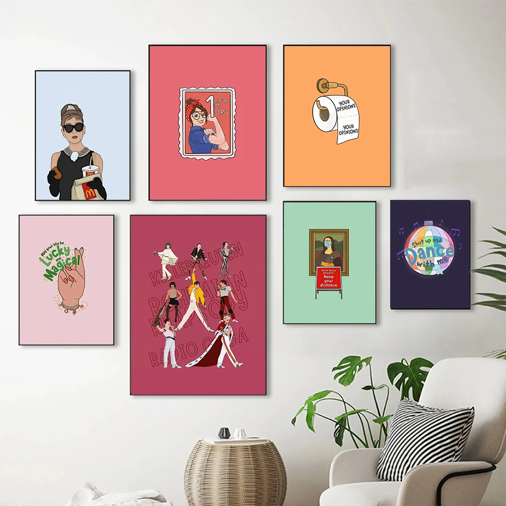 Забавная Мотивационная Настенная картина для самостоятельной любви Картина на