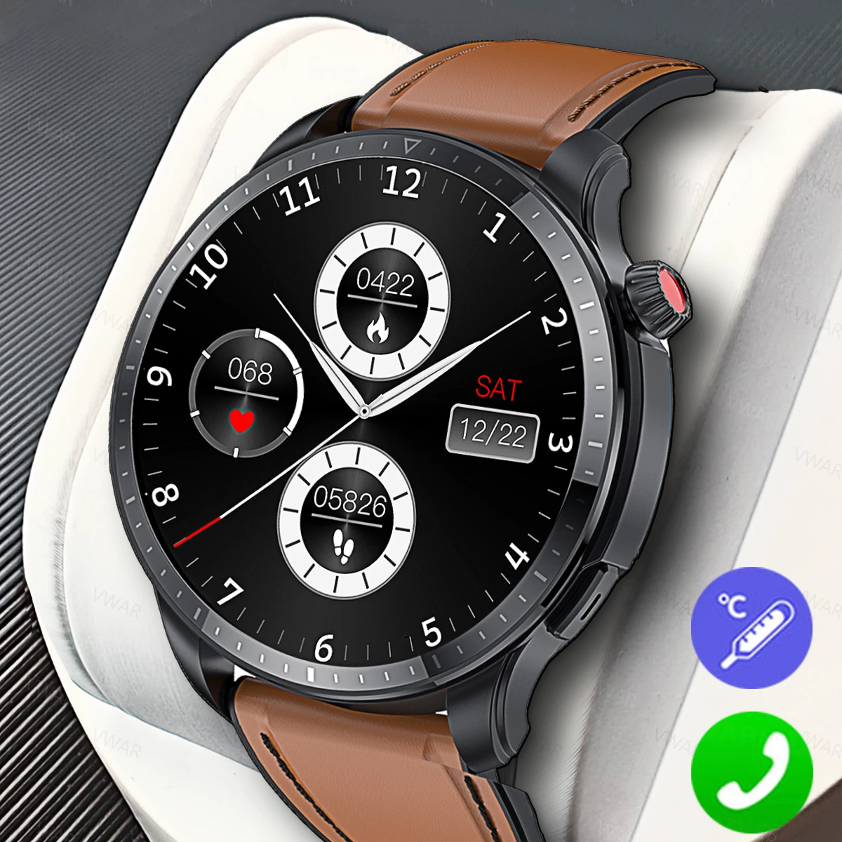 

Мужские умные часы GTR 4 температура тела 100 + спортивный GPS трекер частота сердечных сокращений Bluetooth Вызывает водонепроницаемые мужские умные часы Amazfit