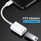 OTG адаптер для Apple к USB 3,0 камера считыватель данных кабель для iPhone 13 12 Pro Max для iPad разъем комплект IOS Тип C конвертер