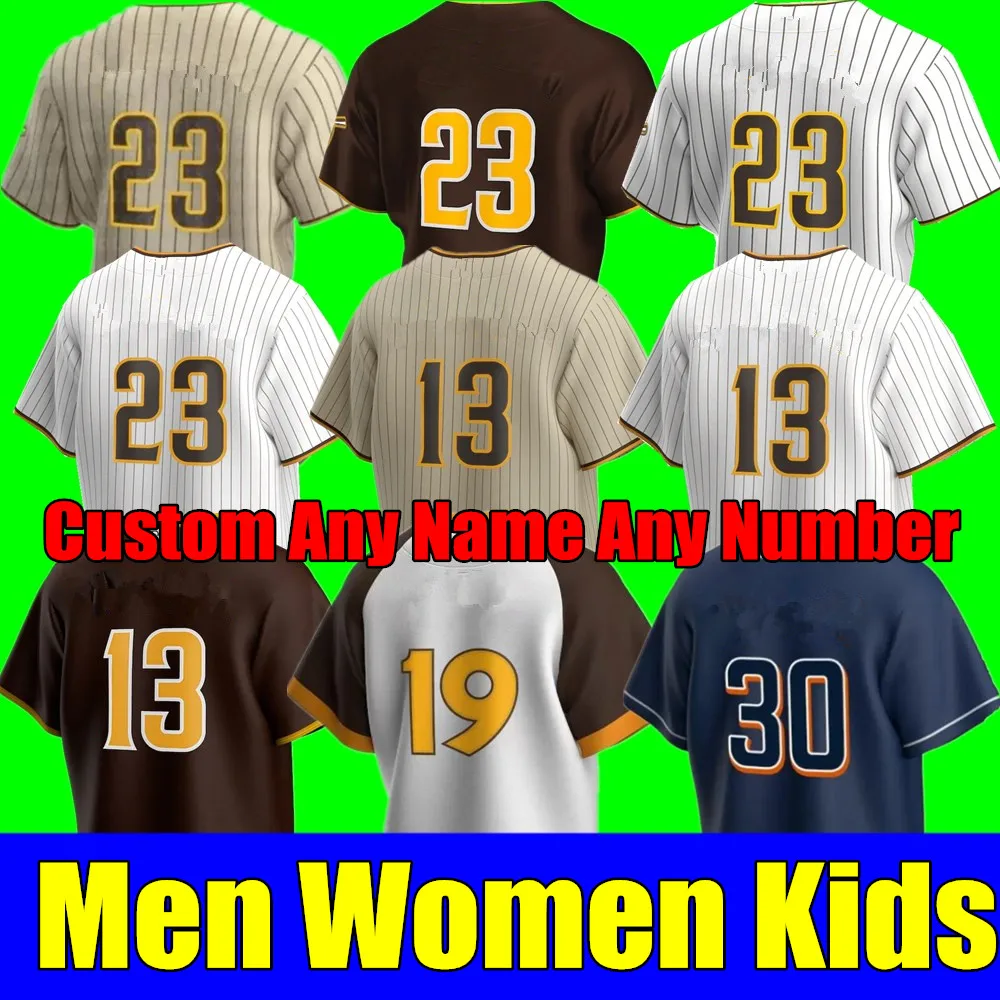 

2022 New Custom Any Name San Diego Men Women kids Baseball Jerseys Fernando Tatis Jr. Manny Machado Tony Gwynn Stitch jersey
