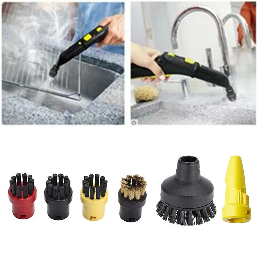 

Набор насадок для кухонной щетки Karcher SC1 SC2 SC3 SC4, комплект из 6 Черных Пластиковых насадок для уборки дома