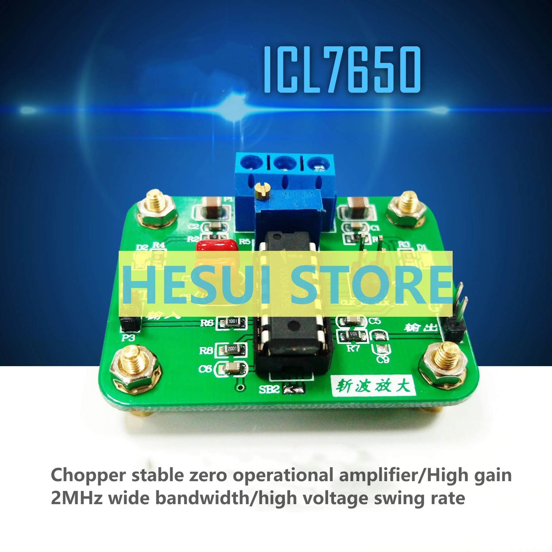 ICL7650 измельчитель стабильный нулевой Рабочий модуль усилителя 2 МГц широкополосный и широкополосный коэффициент усиления высокого напряжения