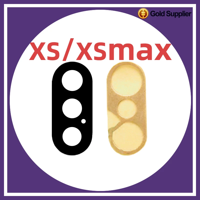 100 шт./партия задние стеклянные линзы для iphone XS max