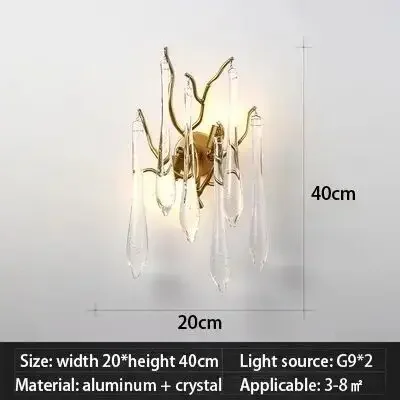 

Хрустальная люстра Artpad, золотая, подвесная