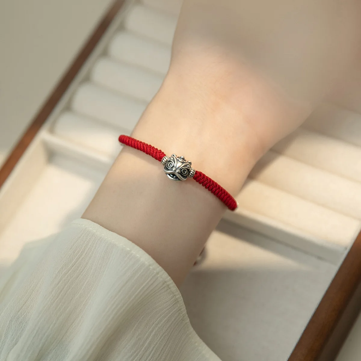 1 шт./партия браслеты из серебра 999 пробы с надписью Китайская культура