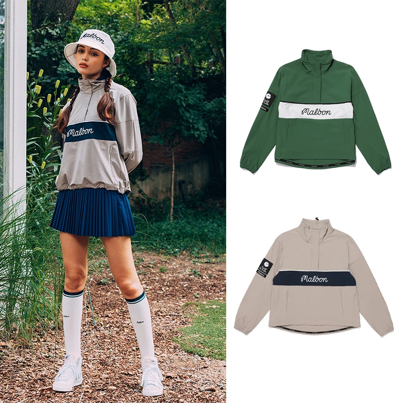 

Golf Clothing Ladies Autumn Coat Stand Collar Jacket Fashion All-match Top Windproof Top Clothing Jacket for Women