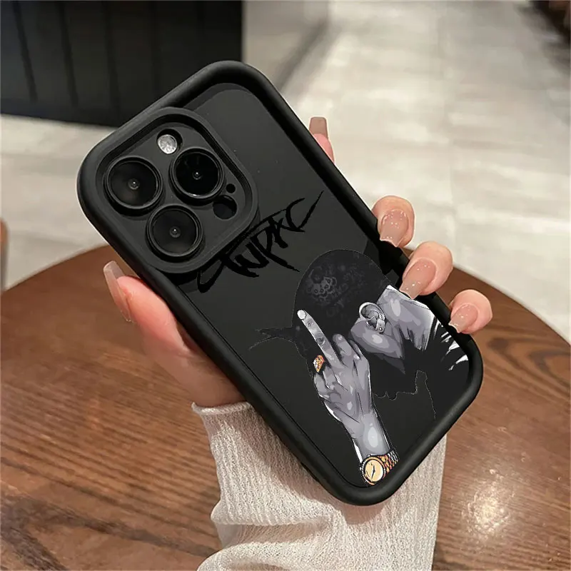 Горячий чехол для телефона Rapper Tupac 2PAC Oppo Reno12 Reno11 Reno10 Reno8 Reno7 Reno6 Z T F Pro Plus 4G 5G с мягкой