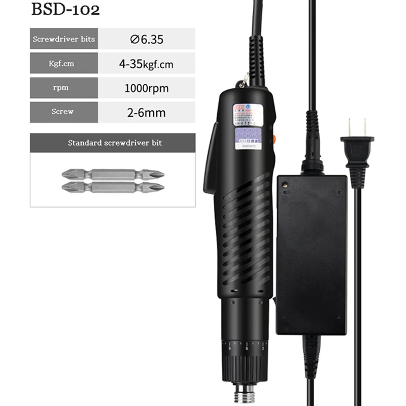 

BSD-101 220 В постоянного тока полуавтоматические отвертки ручная дрель инструменты маленькая прямая ручка промышленная электрическая отвертка
