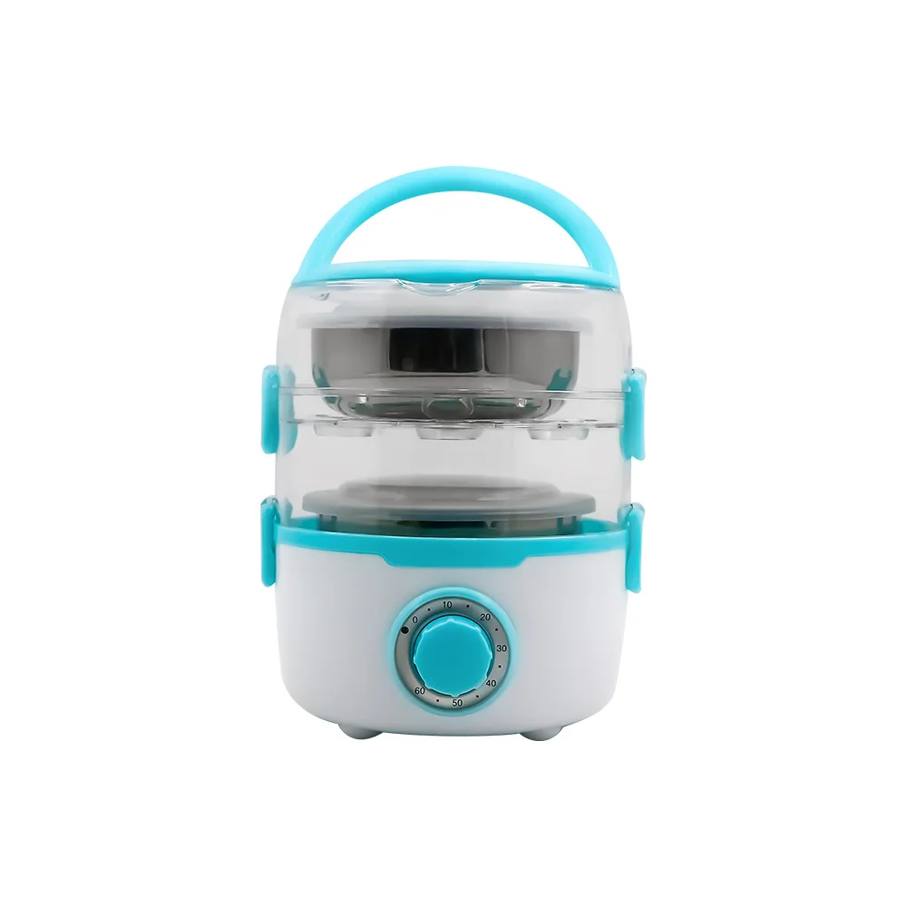 Multi-Function Cooking Lunch Box Electric Heat Preservation Heating Lunch Box Timing Transparent Plug Rice Cooker Barrel