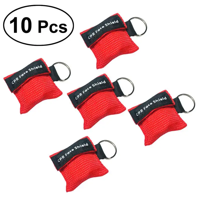 

Cpr Keychainring Emergency Face Kit Pouch Masksway One Aid First Roll Belt Bag Tenquan Pack 5 Keyring Kits And Single