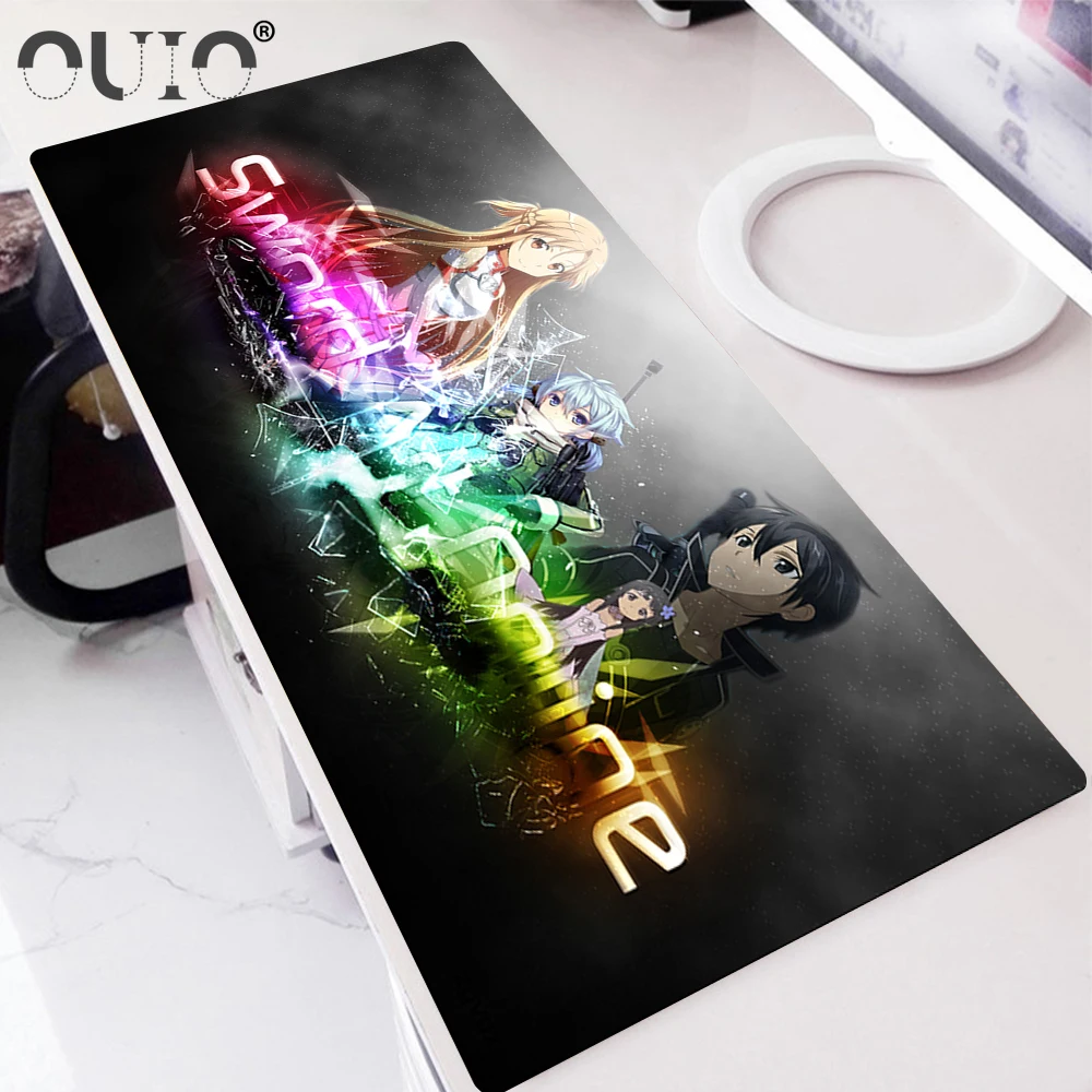 

Sword Art Online Sao Anime Mouse Pad Gamer Large Rubber Durable Locking Edge Gaming MousePad Xl XXL Laptop Desk Mat Keyboard Pad