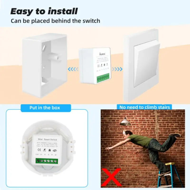 Смарт-переключатель Tuya Zigbee/Wi-Fi 16 А 2 канала |