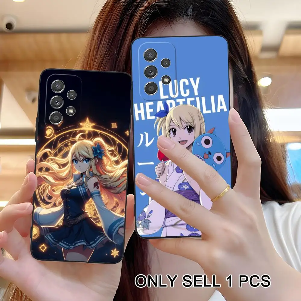 Фото Чехол для телефона Fairy Tail Lucy для Samsung Galaxy A57 56 55 54 53 52 51 37 36 35 34 33 32 31 5G, мягкий противоударный чехол из ТПУ №5