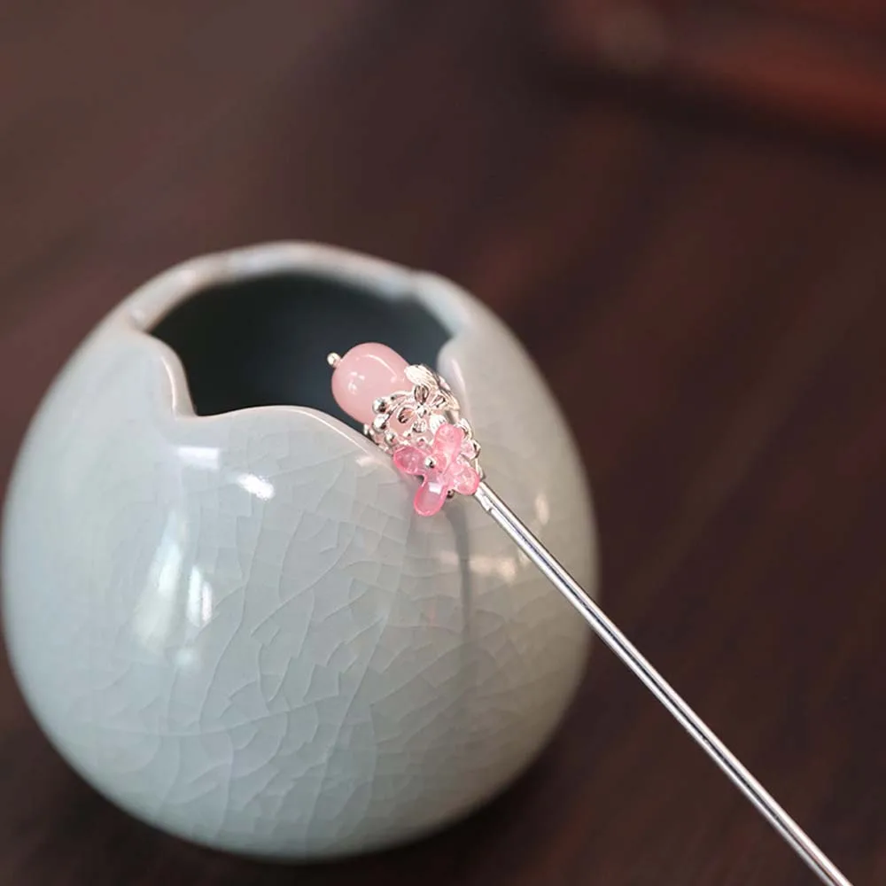 

Ancient Costume Chinese Style Girls Tassel Flower Women Metal Hairpins Hair Fork Hanfu Headdress Hair Chopsticks