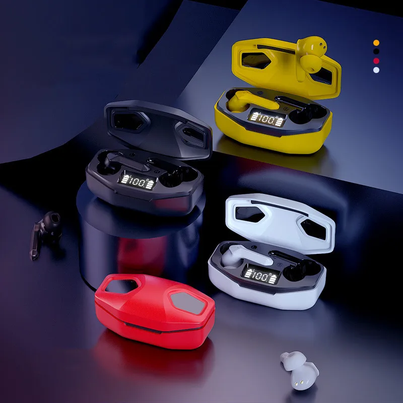 

Беспроводная Bluetooth-гарнитура, наушники-вкладыши с быстрой зарядкой, светодиодный дисплей для работы/спорта/игр