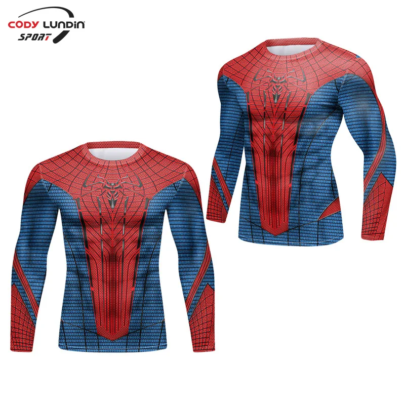 Men Fitness Compression T Shirt Long Sleeve Quick Dry Training Bodybuilding Workout Gym Exercise Sweatshirt Running Shirts | Спорт и