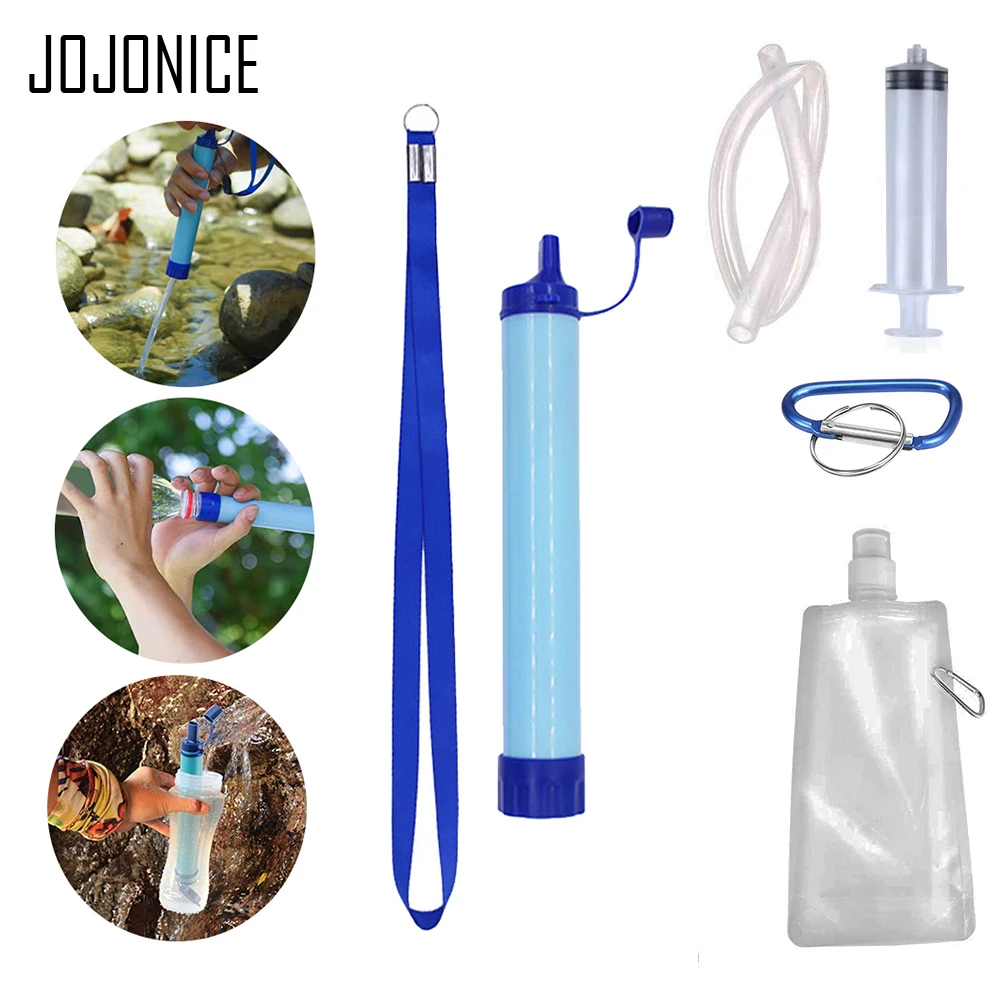 

Outdoor Drinking Water Filtration Purifier Emergency Kit Portable Survival Straw Water Filter Fishing Climbing Travel Camping