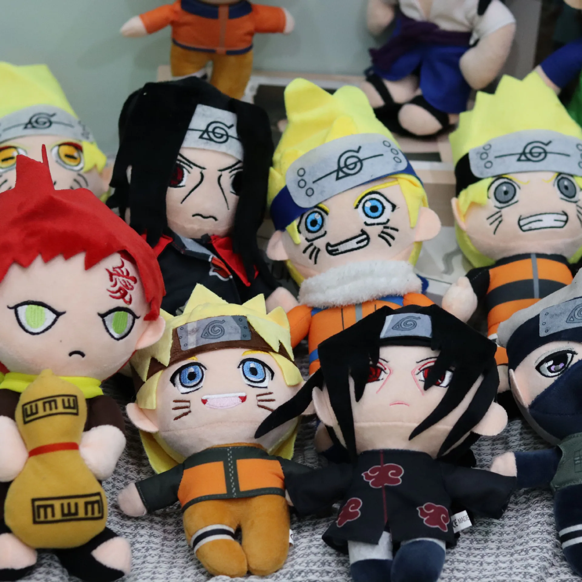 

Anime Multiple NARUTO Uzumaki Naruto Itachi Uchiha Gaara Kakashi PP Cotton Plush Doll Toys For Gift