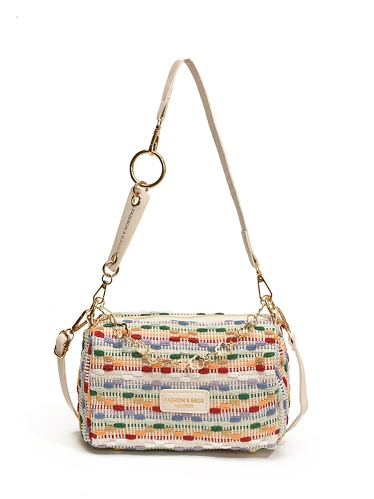 2024 модные красочные женские сумки через плечо простая повседневная женская