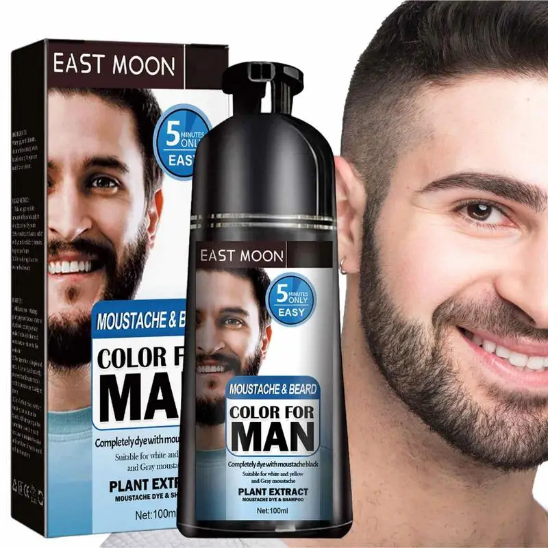 Shampoo Reducing Grey Beard Wash Shampoo Gradual Colors Mustache Natural Results