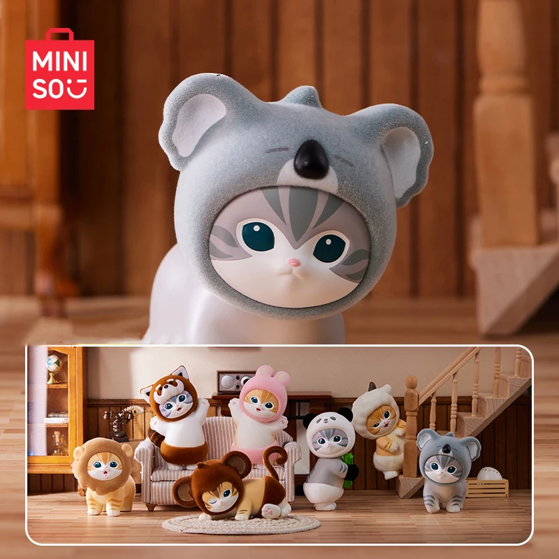 Miniso Mofusand Акула Кошка Слепая Коробка Cos Лесные Животные Фигурки Персонажей
