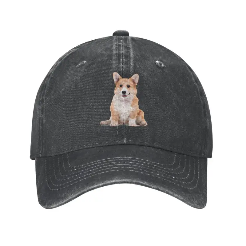 

Fashion Cotton Pembroke Welsh Corgi Baseball Cap for Men Women Breathable Pet Dog Gift Dad Hat Sun Protection