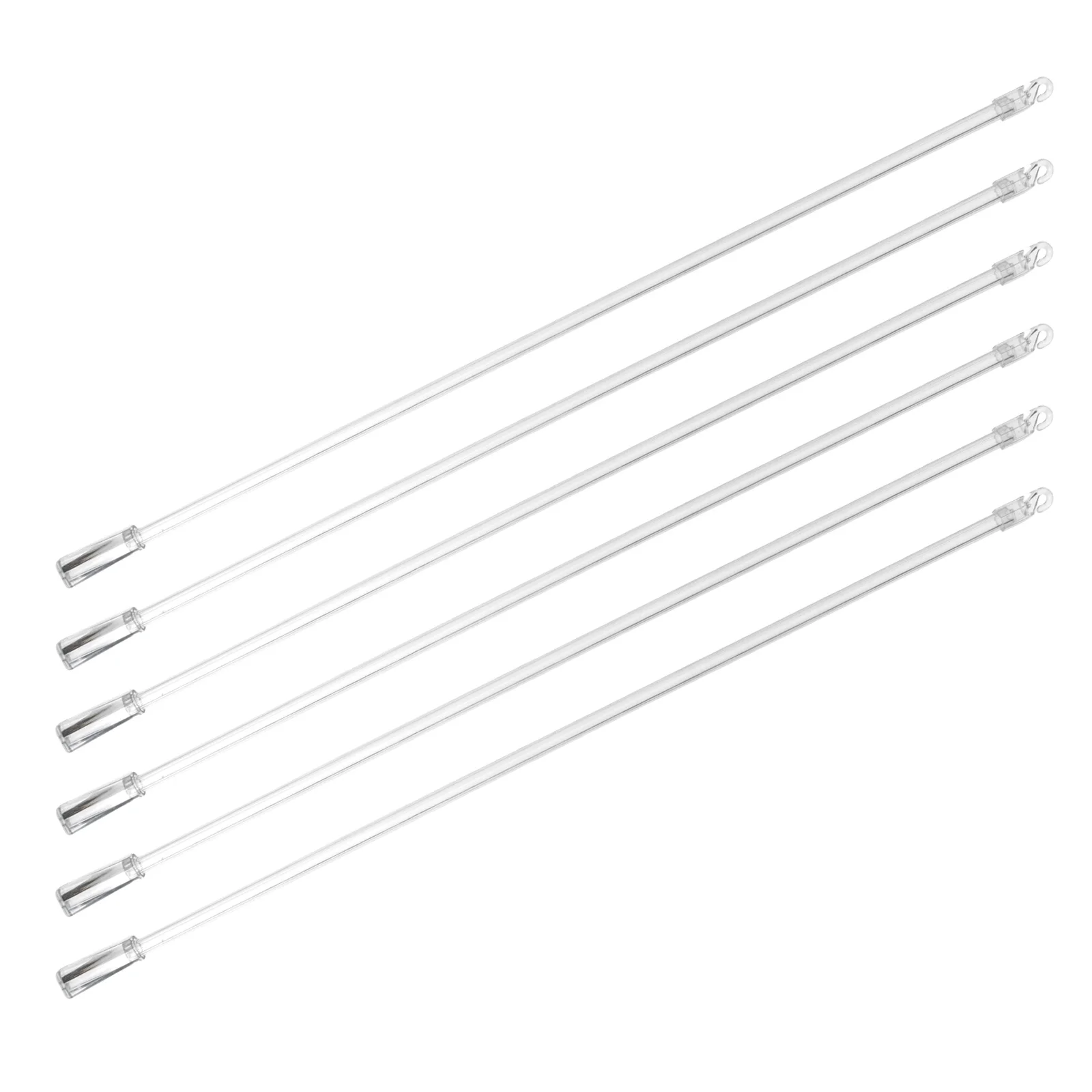 

6Pcs Household Blinds Pulling Rod Transparent Blinds Handle Vertical Blinds Wand