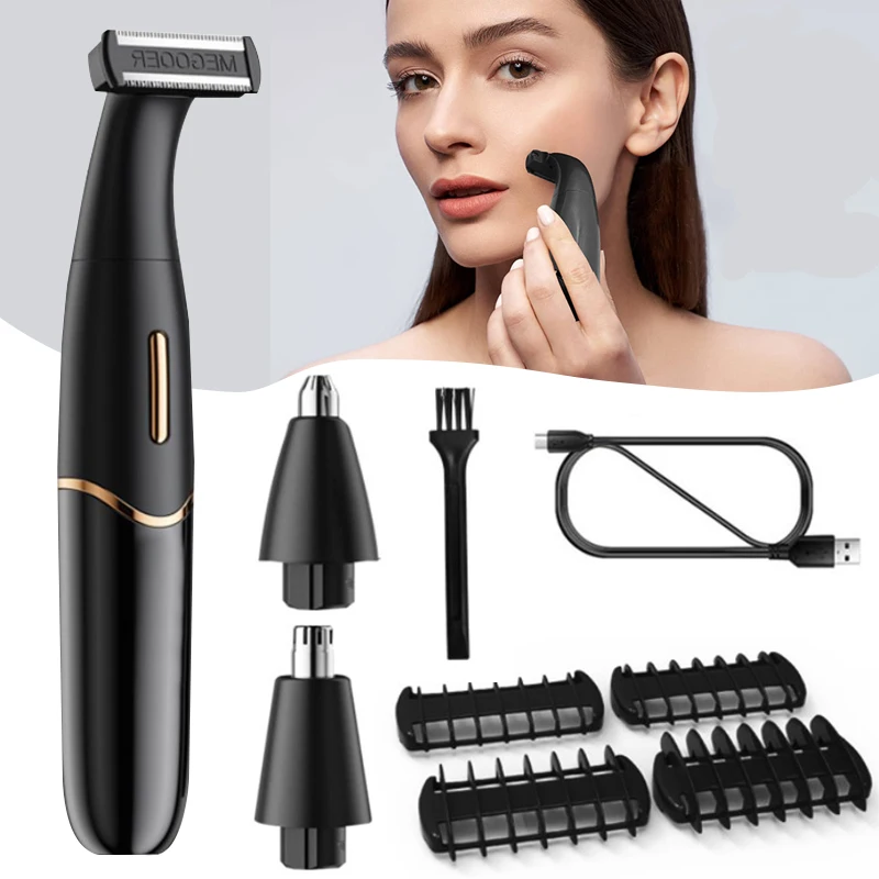 Men Bikini Line Sensitive Razor Balls Eggs Pubic Hair Shaving Trimmer Face Beard Clipper
