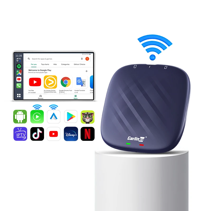 Carlinkit 4G 64 Гб беспроводной адаптер Carplay Smart Box Android Auto 13 QCM6125 Ai aiusb dongle youtube netflix