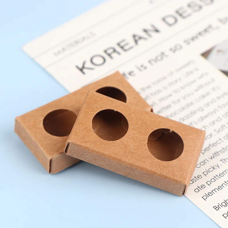 

2pcs кукол -хаус кофейный поднос Base Base Model House House Food Toys 112 Doll House Кухонный декор аксессуары притворяются игрушка