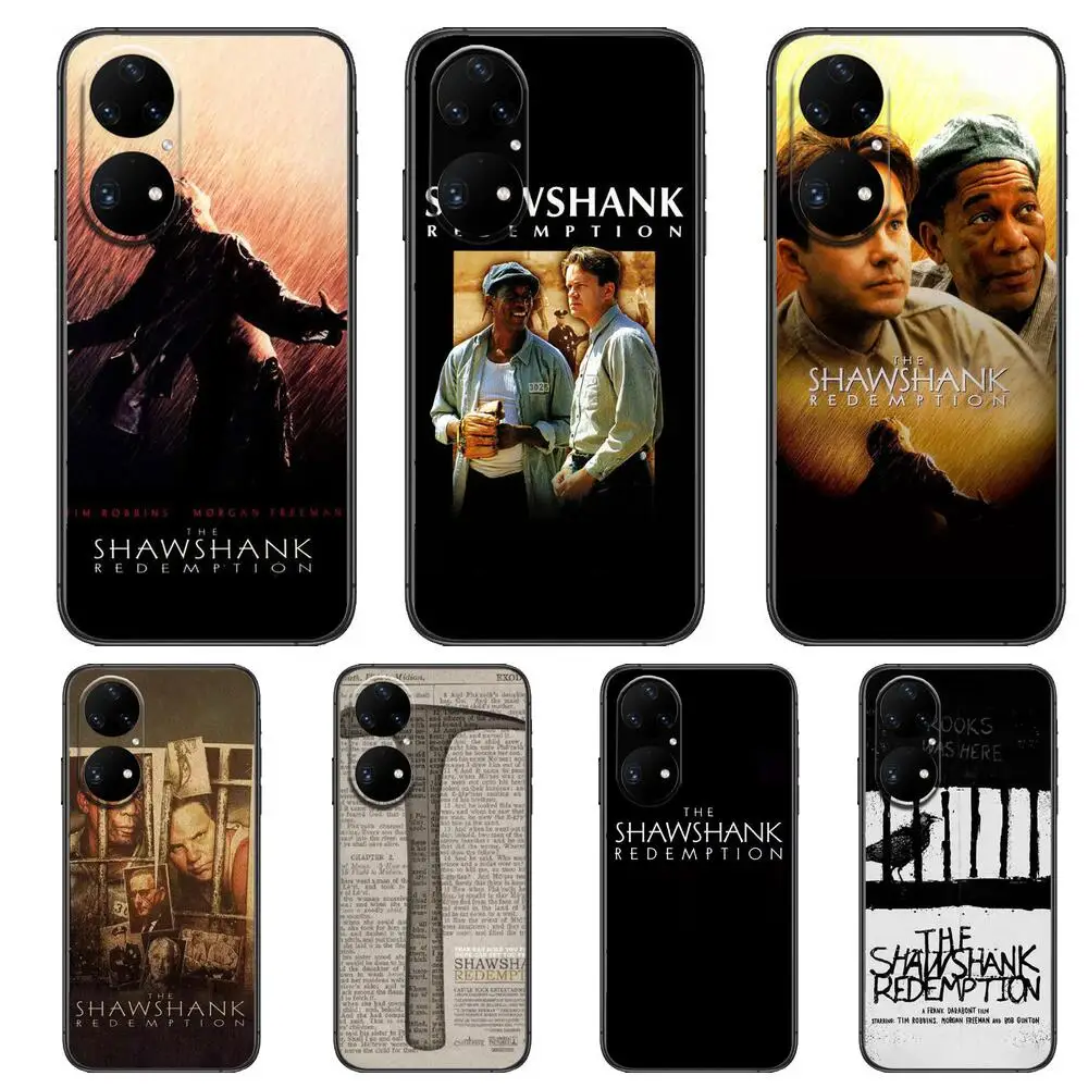 

The Shawshank Redemption Phone Case For Huawei p50 P40 p30 P20 10 9 8 Lite E Pro Plus Black Etui Coque Painting Hoesjes comic fa