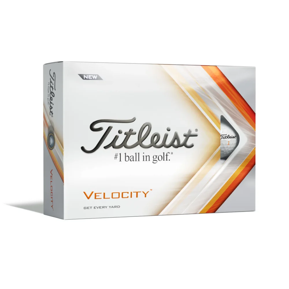 

2022 Velocity Golf Balls, 12 Pack, White golf ball golf