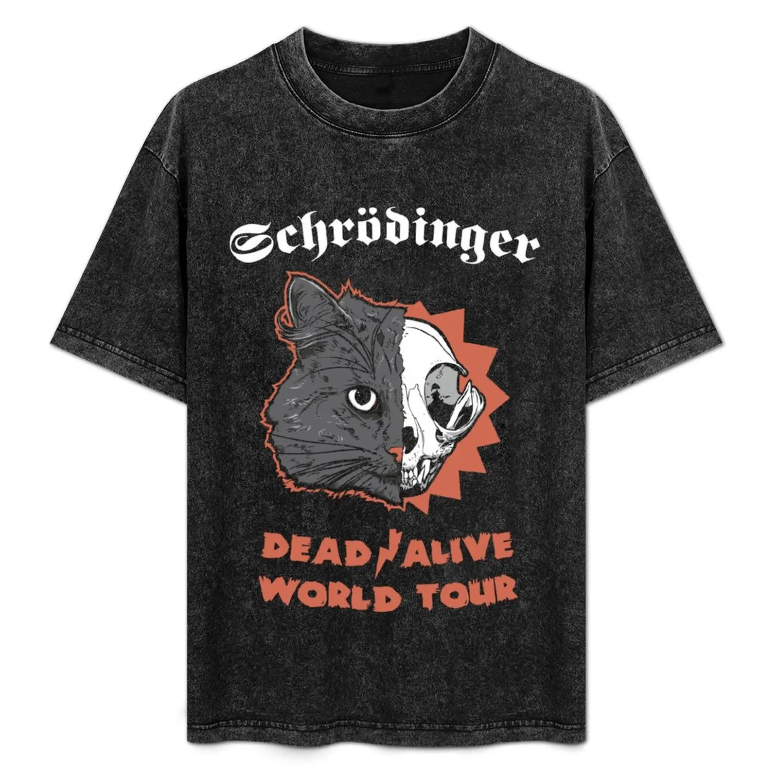Футболка Schr?dinger - DEAD/ALIVE World Tour летние топы футболки с графическим принтом коротким