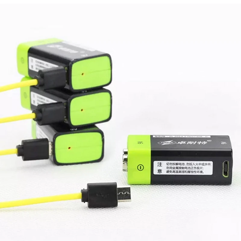 

ZNTER S19 9V 600mAh USB Rechargeable 9V Lipo Battery 1pcs