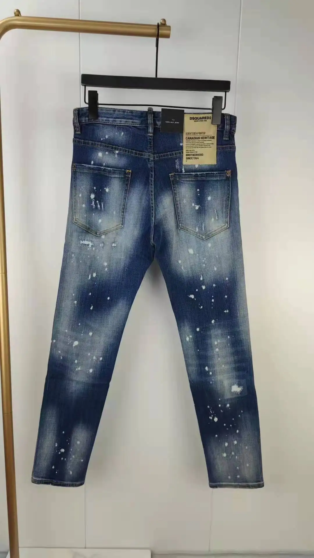 Новинка 2022 модный бренд Dsquared2 мужские потертые изношенные рваные лакированные