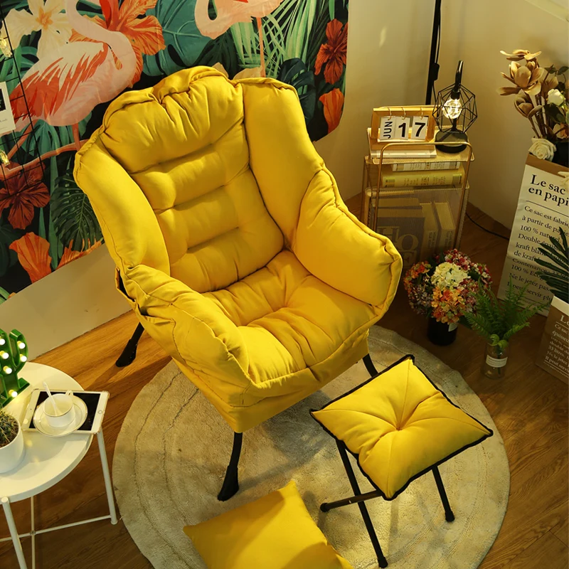 

XK Lazy Sofa Single Small Sofa Chair Student Dormitory Computer Chair Backrest Recliner