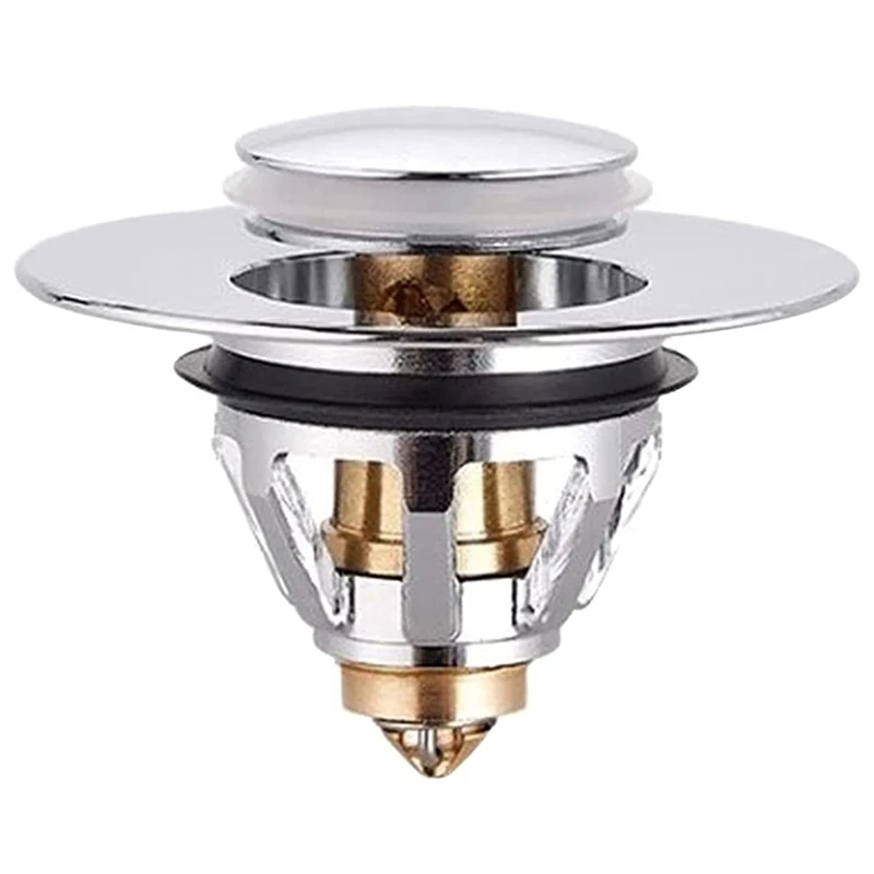 

Stainless Steel Drain Strainer Hinged Filter with Spherical Core Pressure Basin Universal Edition
