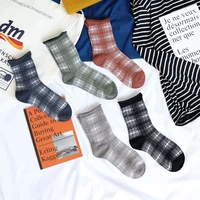 1 pair happy socks unisex cotton high elastic simple short socks funny leisure fashion comfortable high quality