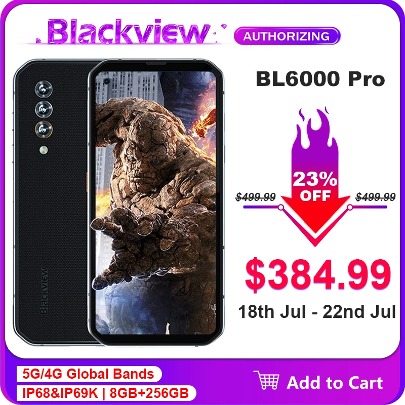 Blackview BL6000 Pro смартфон 8 ГБ + 256 5280 мАч экран 6 36 дюйма | Мобильные телефоны и