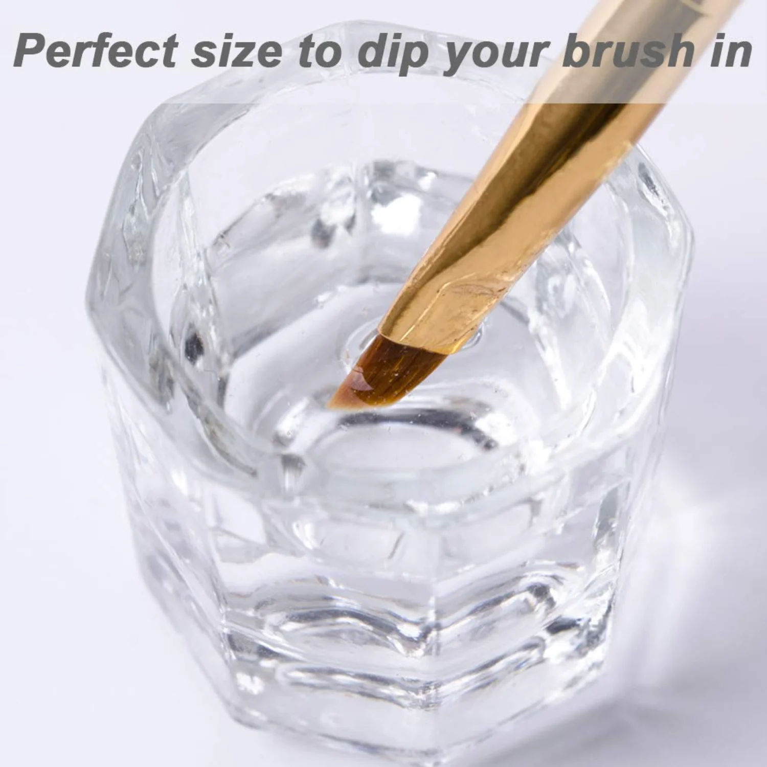 Fiezkaa Clear Glass Dappen Набор посуды для акриловых ногтей - миска жидкости с мономером