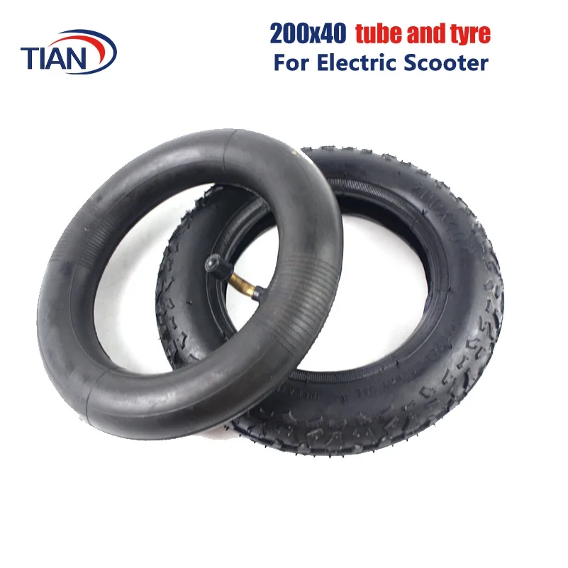 

200x40 8 Inch Inner Tube Outer Tyre Non Slip Rubber Tire for Scooter Accessories Stroller Folding Bicycle