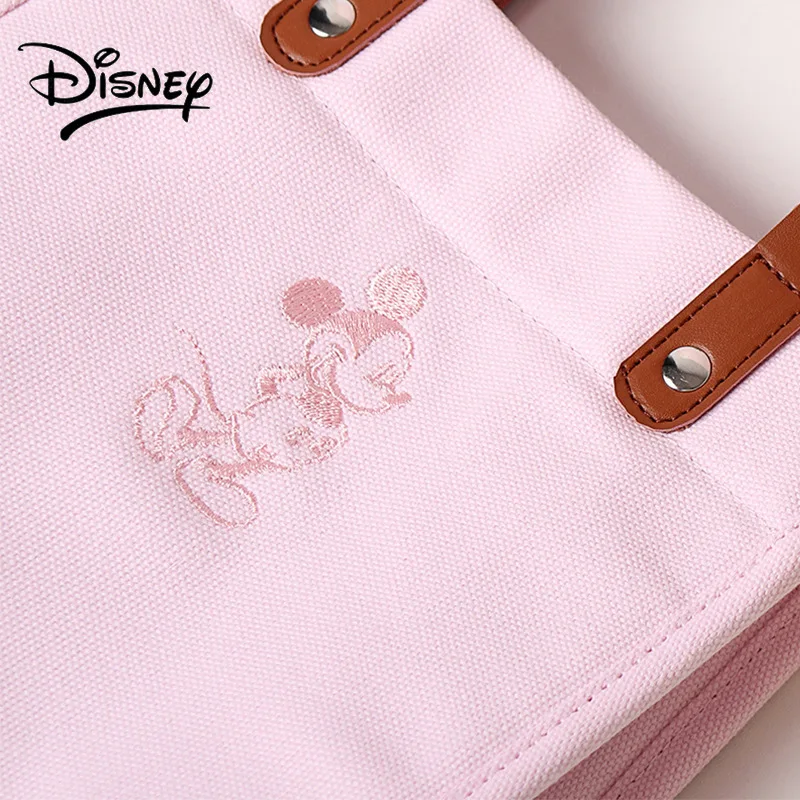 Authentic Disney Canvas Aluminum Foil Rice Bag Handbag Student Office Worker Lunch Picnic Bag Large Capacity Bags for Women