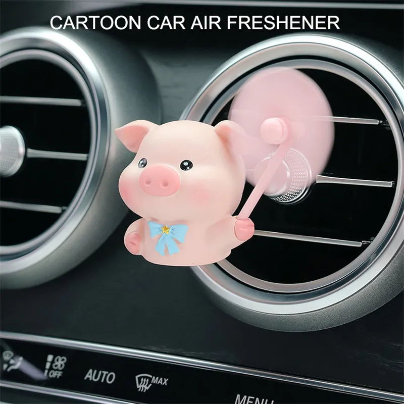 

Освежитель воздуха для автомобиля, украшение для автомобильного воздуховода, ароматный очиститель воздуха, вращающаяся ветряная мельница, медведь, свинья, автомобильный диффузор
