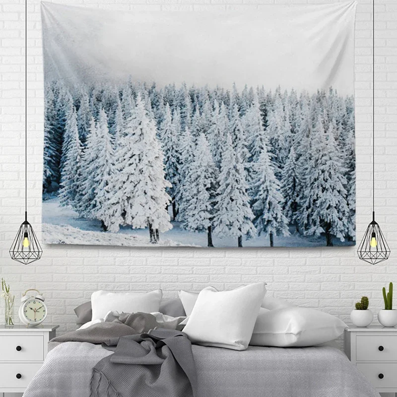 Настенный гобелен с растением эстетический домашний декор комнаты аксессуары в