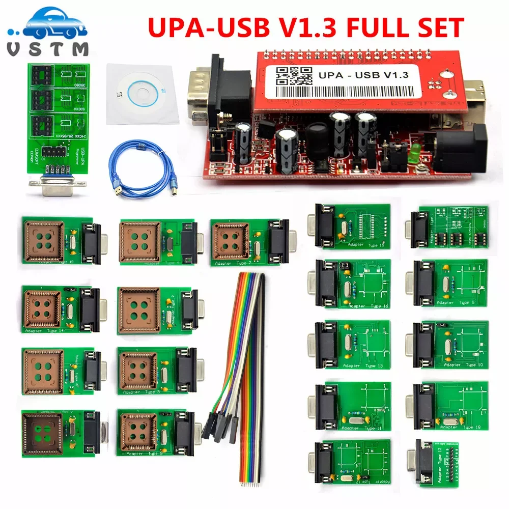 

Hot selling UPA-USB UPA USB UPAUSB Programmer With Full Adaptors V1.3 ECU Chip Tunning OBD2 Diagnostic Tool