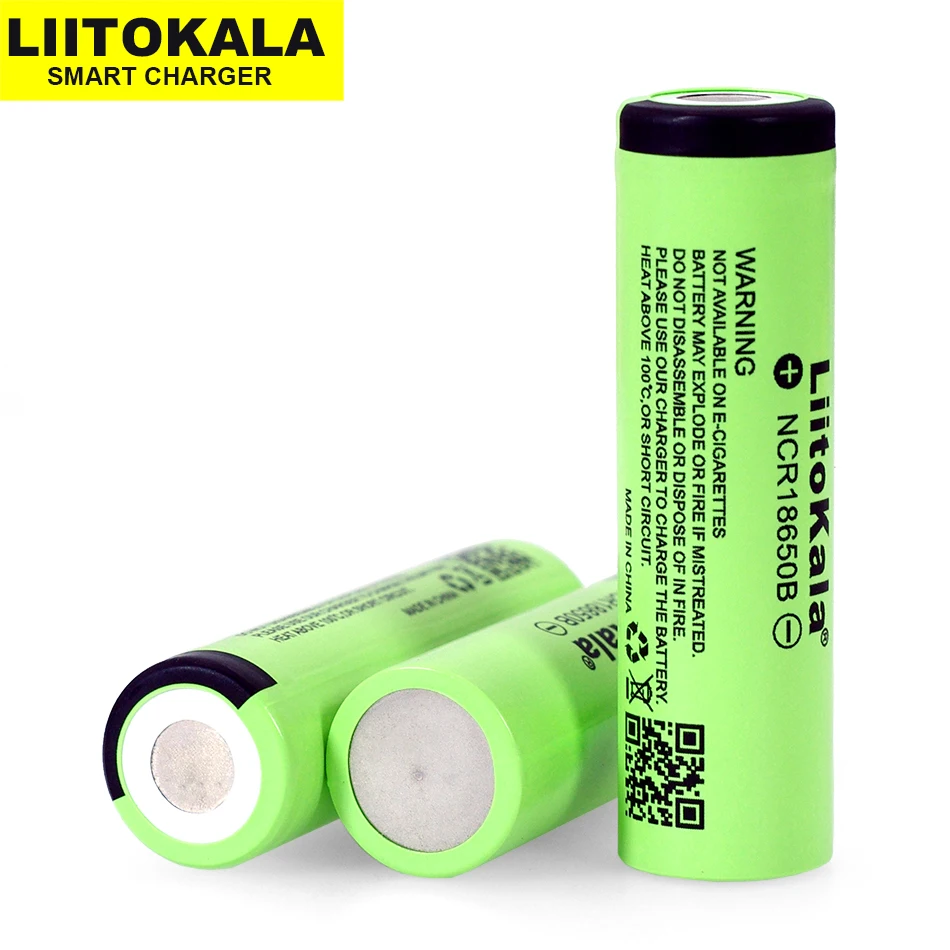 

1-10 pces liitokala original novo 3.7v 18650 3400mah bateria de lítio ncr18650b para lanternas