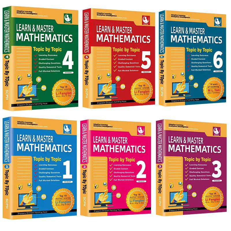 Singapore Mathematics Textbooks Primary School 1-6 Grademathematics Teaching Supplements English Mathematics Textbooks Knowledge