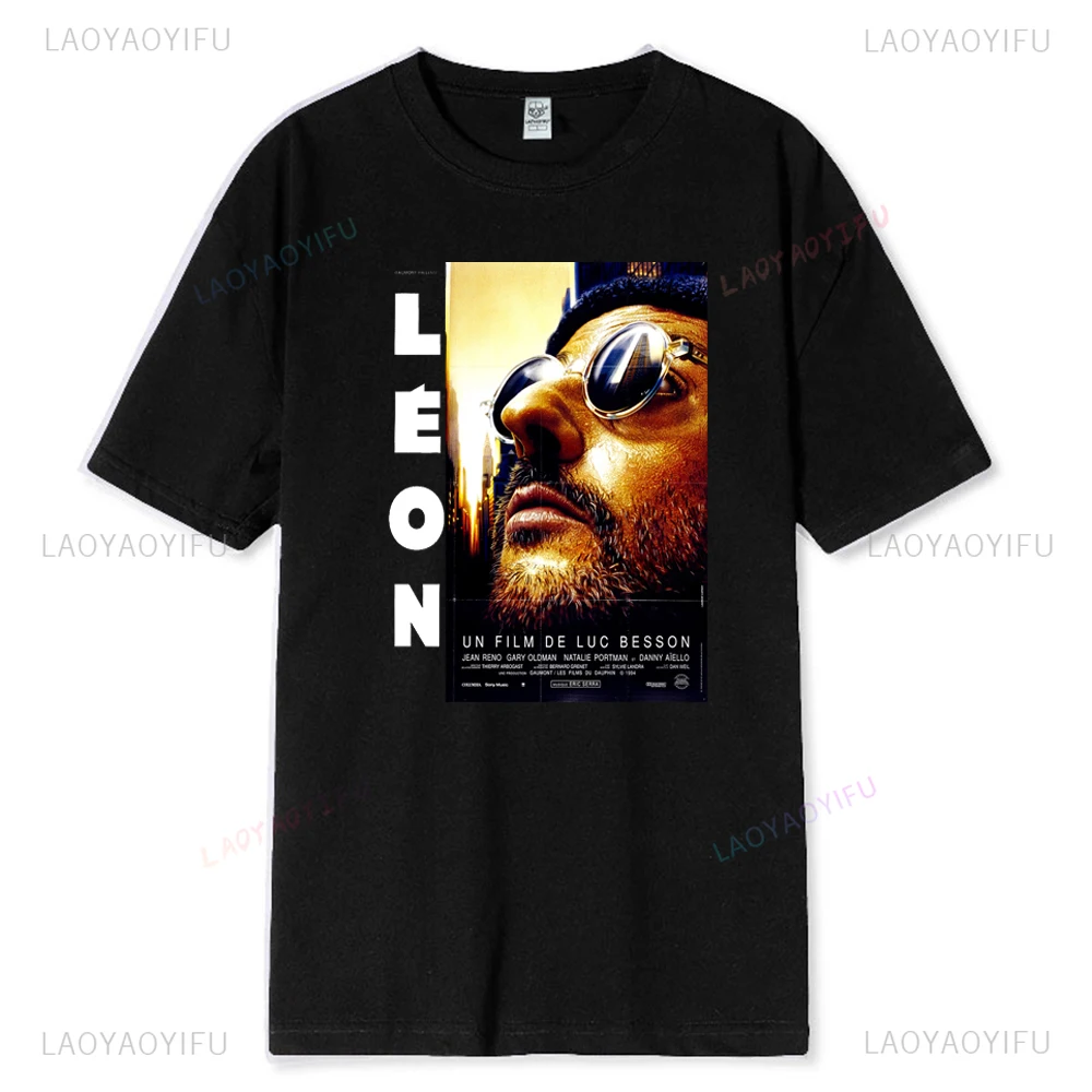 Фильм 80-х Леон Профессиональная классическая футболка с принтом для мужчин и
