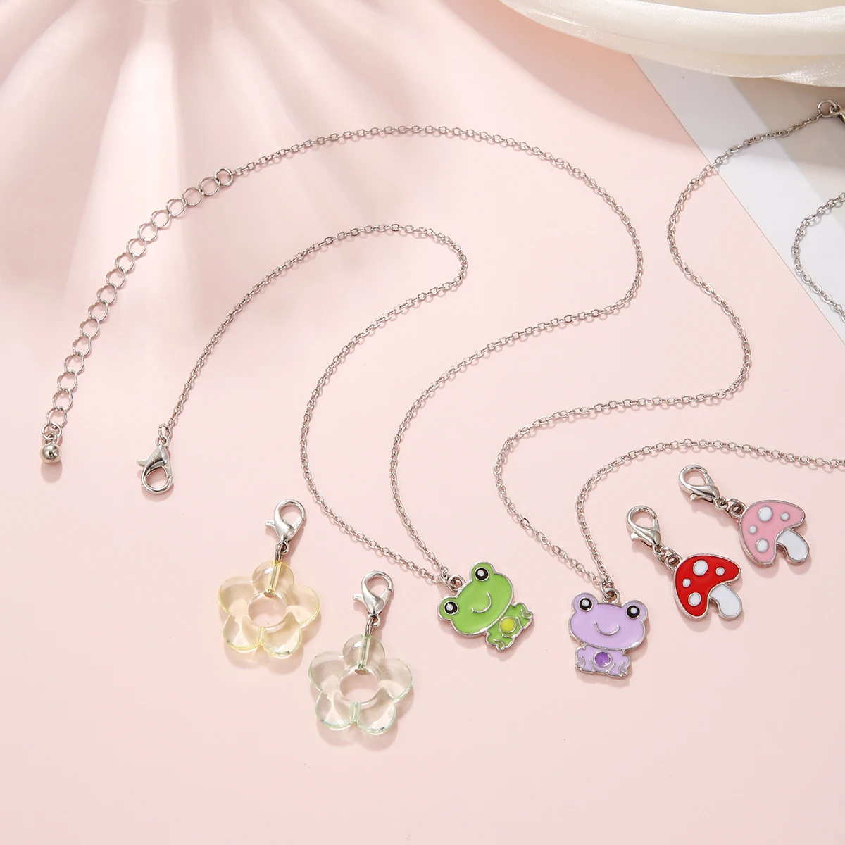 Эмалированная подвеска в виде сердца гриба губы лягушки птицы гитары единорога