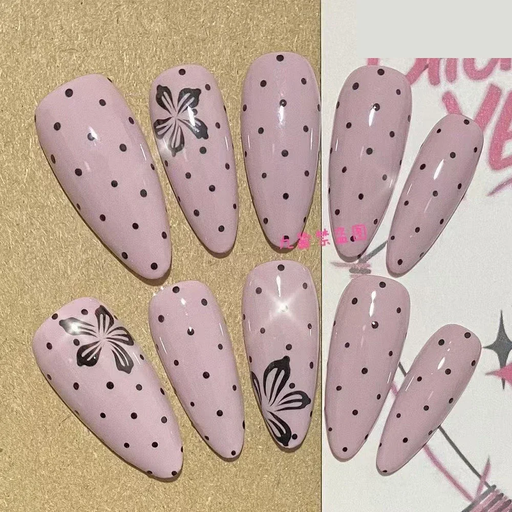 

MINISO Fake Nails2 Customized Manicure, летний садовый цветочный дизайн, Y2K Spicy Girl